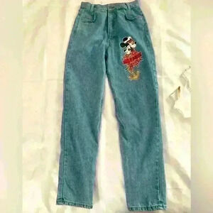 Vintage 80s Mickey Mouse Jerry Leigh Disney denim, jeans, vintage size 11